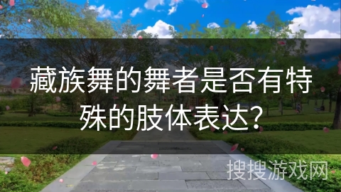 藏族舞的舞者是否有特殊的肢体表达？