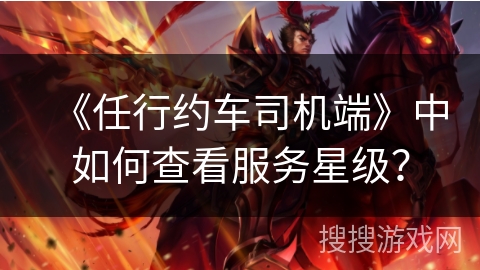 《任行约车司机端》中如何查看服务星级？