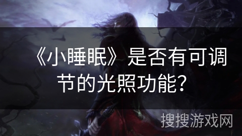 《小睡眠》是否有可调节的光照功能? 《小睡眠》是否有可调节的光照功能?