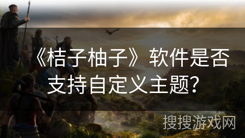 《桔子柚子》软件是否支持自定义主题？