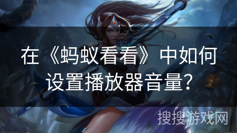 在《蚂蚁看看》中如何设置播放器音量？