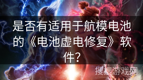 是否有适用于航模电池的《电池虚电修复》软件？