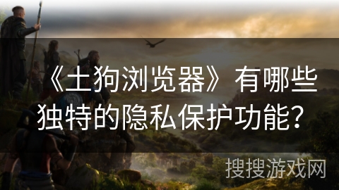 《土狗浏览器》有哪些独特的隐私保护功能？