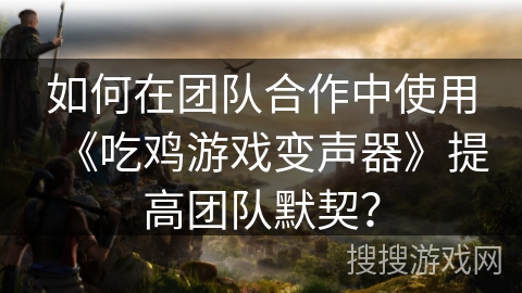 如何在团队合作中使用《吃鸡游戏变声器》提高团队默契？