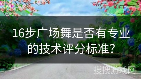 16步广场舞是否有专业的技术评分标准？