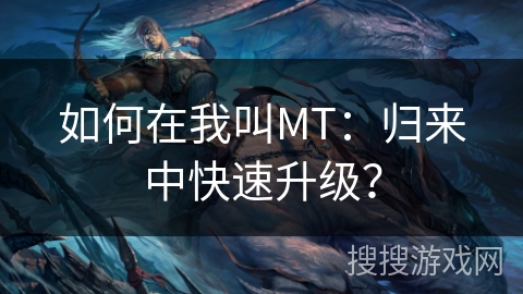如何在我叫MT:归来中快速升级? 如何在我叫MT:归来中快速升级?