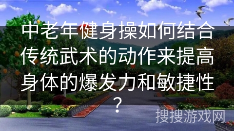 中老年健身操如何结合传统武术的动作来提高身体的爆发力和敏捷性？