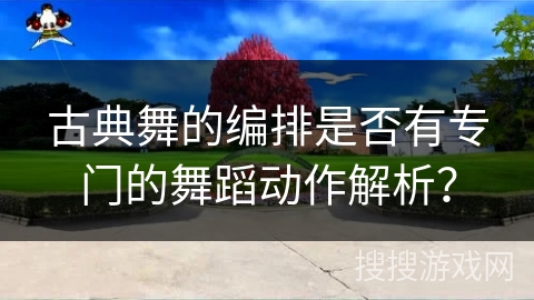 古典舞的编排是否有专门的舞蹈动作解析？