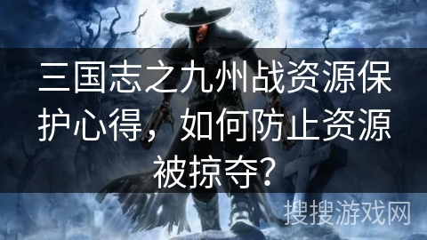 三国志之九州战资源保护心得，如何防止资源被掠夺？