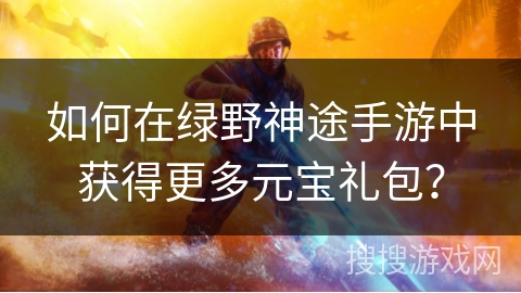 如何在绿野神途手游中获得更多元宝礼包？