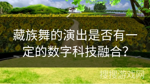 藏族舞的演出是否有一定的数字科技融合？