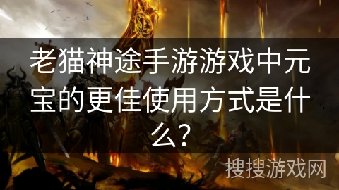老猫神途手游游戏中元宝的更佳使用方式是什么？