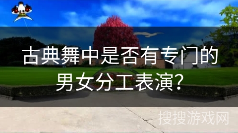 古典舞中是否有专门的男女分工表演？
