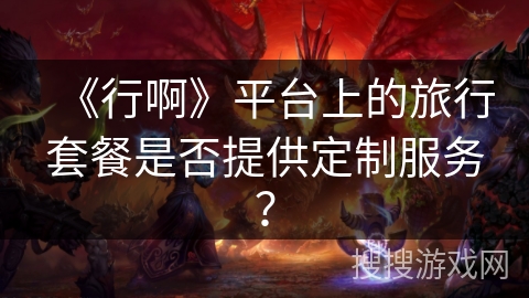 《行啊》平台上的旅行套餐是否提供定制服务？