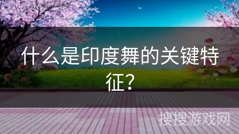 什么是印度舞的关键特征？