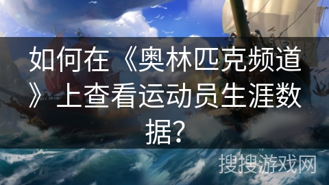 如何在《奥林匹克频道》上查看运动员生涯数据？