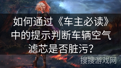 如何通过《车主必读》中的提示判断车辆空气滤芯是否脏污？