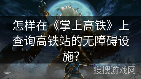 怎样在《掌上高铁》上查询高铁站的无障碍设施？