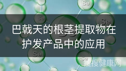 巴戟天的根茎提取物在护发产品中的应用