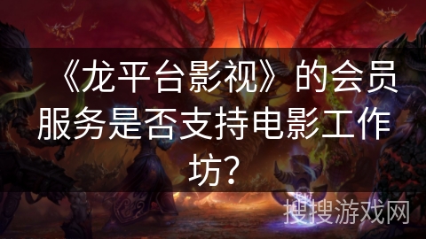 《龙平台影视》的会员服务是否支持电影工作坊？