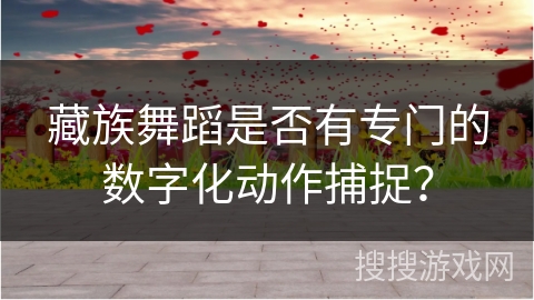 藏族舞蹈是否有专门的数字化动作捕捉？