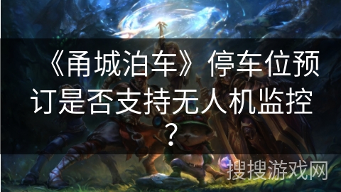 《甬城泊车》停车位预订是否支持无人机监控？