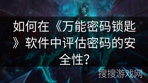 如何在《万能密码锁匙》软件中评估密码的安全性？