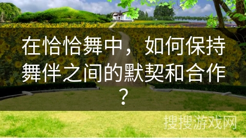 在恰恰舞中，如何保持舞伴之间的默契和合作？