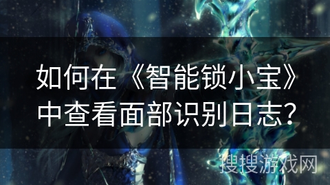 如何在《智能锁小宝》中查看面部识别日志？
