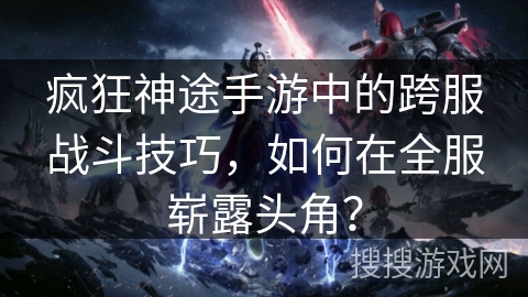 疯狂神途手游中的跨服战斗技巧，如何在全服崭露头角？