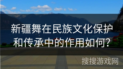 新疆舞在民族文化保护和传承中的作用如何？