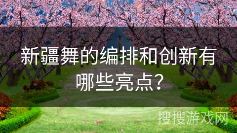 新疆舞的编排和创新有哪些亮点？