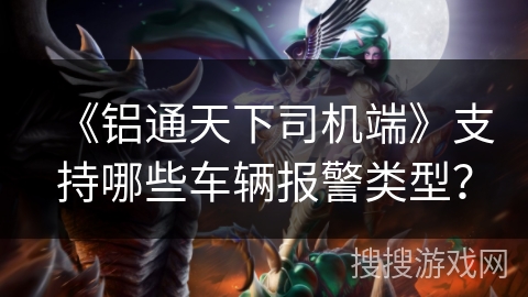 《铝通天下司机端》支持哪些车辆报警类型? 《铝通天下司机端》支持哪些车辆报警类型?