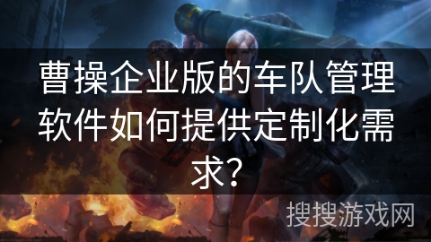 曹操企业版的车队管理软件如何提供定制化需求？