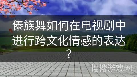 傣族舞如何在电视剧中进行跨文化情感的表达？