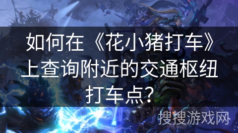 如何在《花小猪打车》上查询附近的交通枢纽打车点？