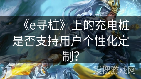 《e寻桩》上的充电桩是否支持用户个性化定制？