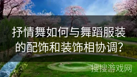 抒情舞如何与舞蹈服装的配饰和装饰相协调？