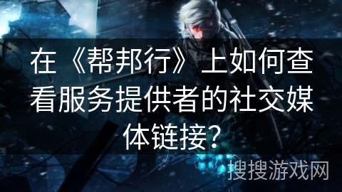 在《帮邦行》上如何查看服务提供者的社交媒体链接？