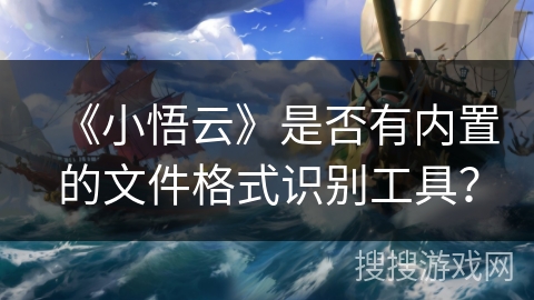 《小悟云》是否有内置的文件格式识别工具？