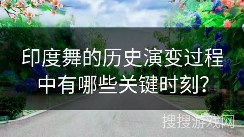 印度舞的历史演变过程中有哪些关键时刻？