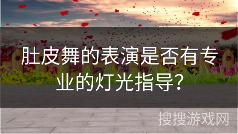 肚皮舞的表演是否有专业的灯光指导？