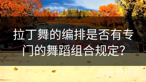 拉丁舞的编排是否有专门的舞蹈组合规定? 拉丁舞的编排是否有专门的舞蹈组合规定?
