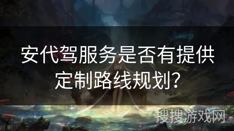 安代驾服务是否有提供定制路线规划？