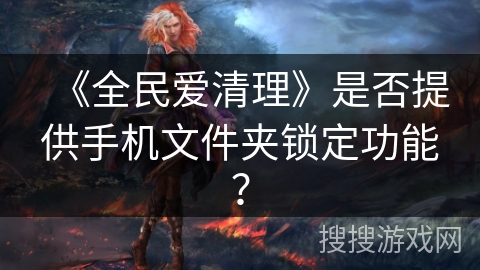 《全民爱清理》是否提供手机文件夹锁定功能？