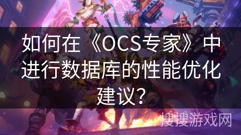 如何在《OCS专家》中进行数据库的性能优化建议？