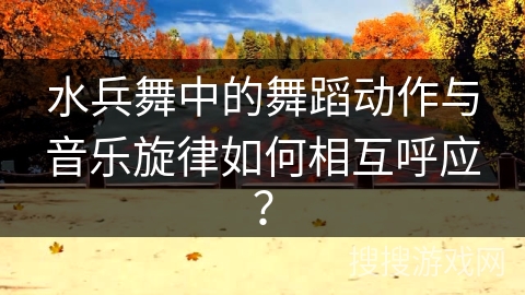 水兵舞中的舞蹈动作与音乐旋律如何相互呼应？