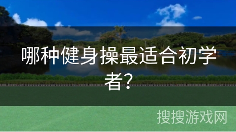 哪种健身操最适合初学者？