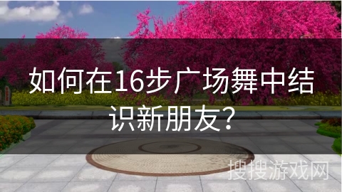 如何在16步广场舞中结识新朋友？