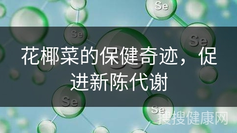 花椰菜的保健奇迹，促进新陈代谢